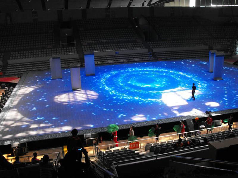 鄰社室內(nèi)地板創(chuàng)意LED顯示屏